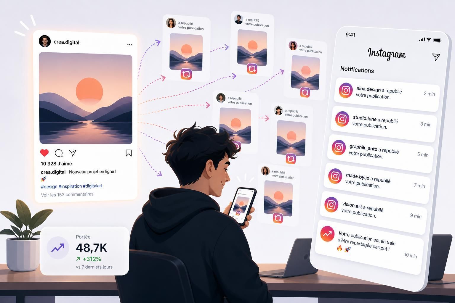 Découvrez comment identifier facilement les utilisateurs qui republient vos contenus sur Instagram grâce à nos astuces simples et efficaces.
